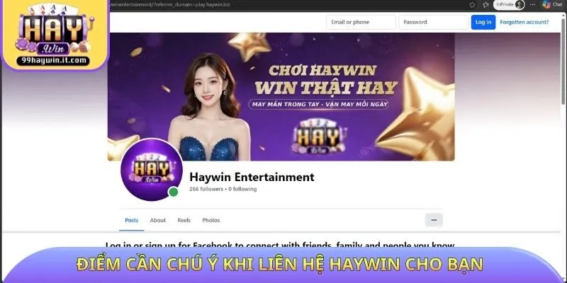 Điểm cần chú ý khi liên hệ HAYWIN cho bạn