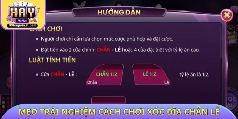 Mẹo trải nghiệm cách chơi xóc đĩa chẵn lẻ