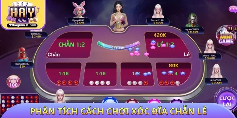 Phân tích cách chơi xóc đĩa chẵn lẻ